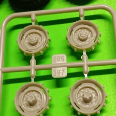 1972 Ford Pickup Truck Moebius 1/25 Rim Wheel Tire Dog Dish Cap F-250 Ranger 4×4