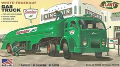 Atlantis White Fruehauf Gas Truck – Plastic Model Truck Kit – 1/48 Scale – #1402