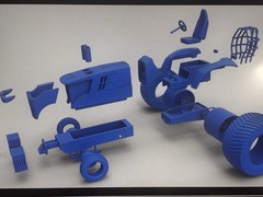 1/25 Resin Printed Curbside (NO MOTOR). Pulling Tractor Model Kit.