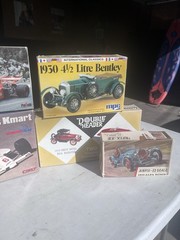 5 MODEL CAR KITS Lot Alfa Romeo Double Header Mpc Ford Bentley