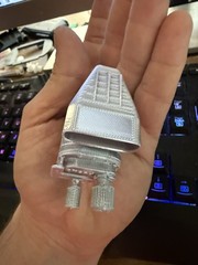 Supercharger Blower V8 Rc Car model engine 3D printed 1:10 scale Silver Silk PLA