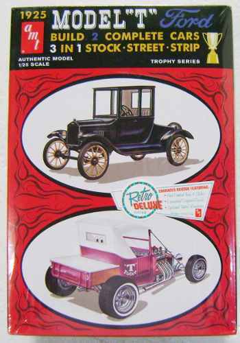 discontinued 2011 AMT 670 Model Kit 1925 Ford “Tall T” 3n1 Trophy Series new
