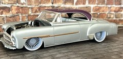 Resin 22 In. “Lincoln 3” Restomod Wheels, W/ One Inch Whitewalls,1/24 1/25 Scale