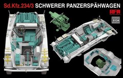 RyeField Model RM 5134 1/35 Sd.Kfz. 234/3 Schwerer Panzerspähwagen 7.5cm Stummel
