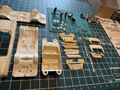 HTF OG VTG AMT 1959 FORD GALAXIE CONVERTIBLE #139 1-CK Car Kit Started + XTRAS