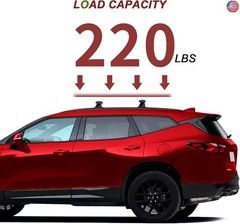 KINGGERI 220lbs Cross Bars Roof Racks Fit for Chevy Chevrolet Blazer 2019 2020