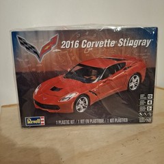 Revell 2016 Corvette Stingray 1:25 Plastic Model Kit 85-4425 Partially Together