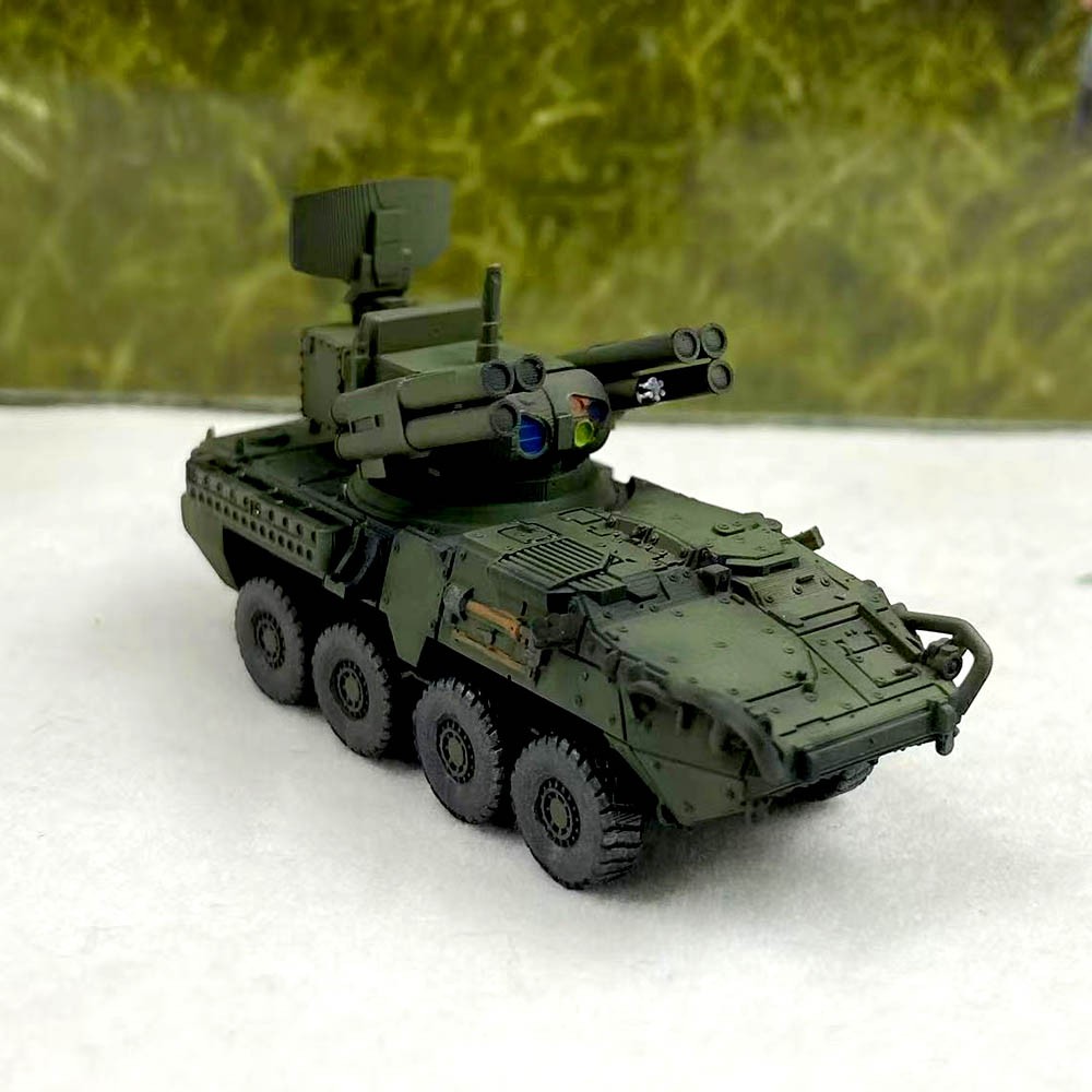 Tank World Mobile War 1/144 Stryker Wheeled Armored Vehicle Finished Model