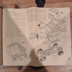 Vintage AMT 1929 Ford Model A Mod Rod Model Kit Instructions Only