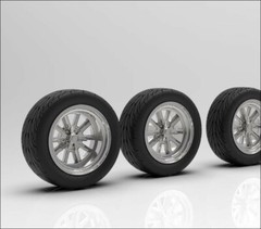1:16 18″ Shelby style Deep and Narrow Wheels and Tires