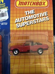 1986 Matchbox Automotive Superstars w/ Launcher 323i Cabriolet Ikarus Coach Bus