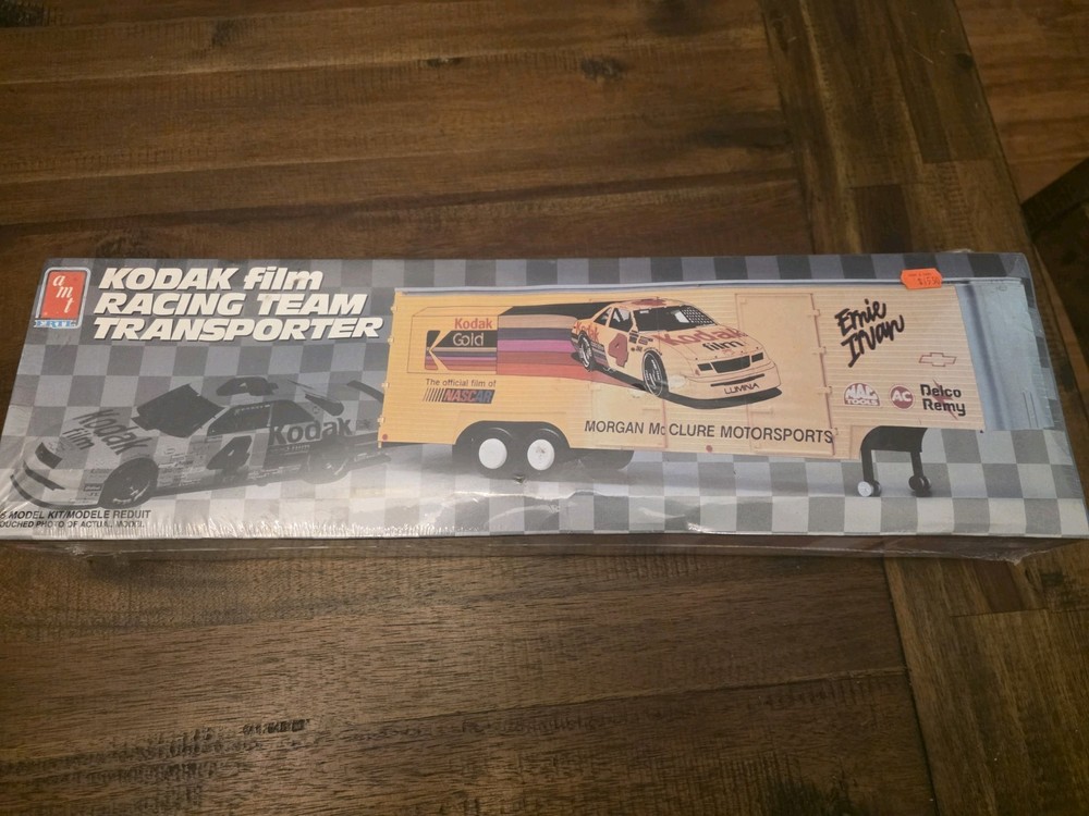 Kodak Film Racing Team Transporter Model Kit #6802 AMT Ertl Ernie Irvan NASCAR