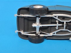 Vintage AMT 1940 Willys Coupe Gasser Built Up 1/25 Blue A/GS Evil Weevil Decal