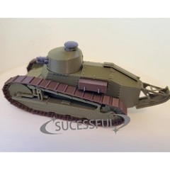 1:35 WWI France Renault FT-17 Tank 3D Print Military Display Model Kit