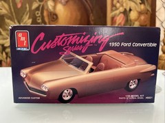 AMT 1950 Ford Convertible Customizing 1/25 Scale Vintage Kit 1987 New Open Box