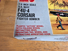 VINTAGE 1967 MONOGRAM Model F4U-4 CORSAIR FIGHTER-BOMBER Kit #6833