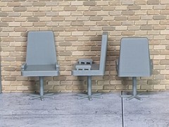 1/24 1/25 Scale Office Chair – For car shop/office diorama – G Scale (set of 3)
