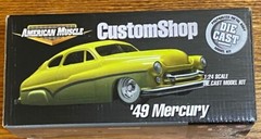 American Muscle Custom Shop ’49 Mercury 1/24 Die-Cast Hot Rod Street Blue/Orange