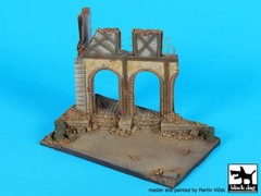 Black Dog 1/72 House Ruin Section Europe No.2 Diorama Base (150mm x 90mm) D72048