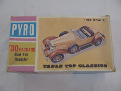 Vintage 1965 Pyro 1/32 Scale 1930 Packard Boat-tail Roadster #C343-125 New