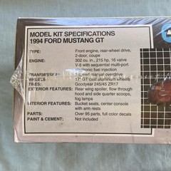 AMT 1994 Ford Mustang GT Model Car NEW Factory Sealed #6178 101-017 Vintage 1:25