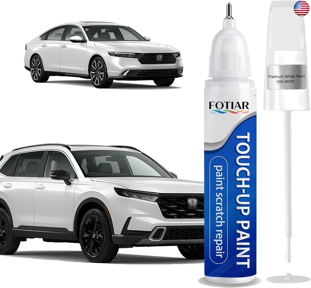 Platinum White Pearl NH-883P Touch up Paint for Honda-Exact Match Scratch