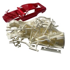 AMT 1968 Ford Shelby GT-500 1/25 Model Kit – Red Body Painted, Parts Only