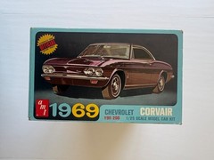 1969 Covair Original Issue Partially Built AMT Model Kit