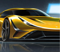 1:12QUASAR Race Car24Custom Built HyperCar SuperCar18Concept Model Carousel GOLD
