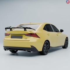 Carbon Fiber Look Spoiler Compatible with Lexus Sedan Saloon Accessories GT