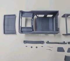 ABS-LIKE RESIN 3D PRINTED 1/25 1969 FORD F-250 CREW CAB BODY WITH SEPARATE HOOD