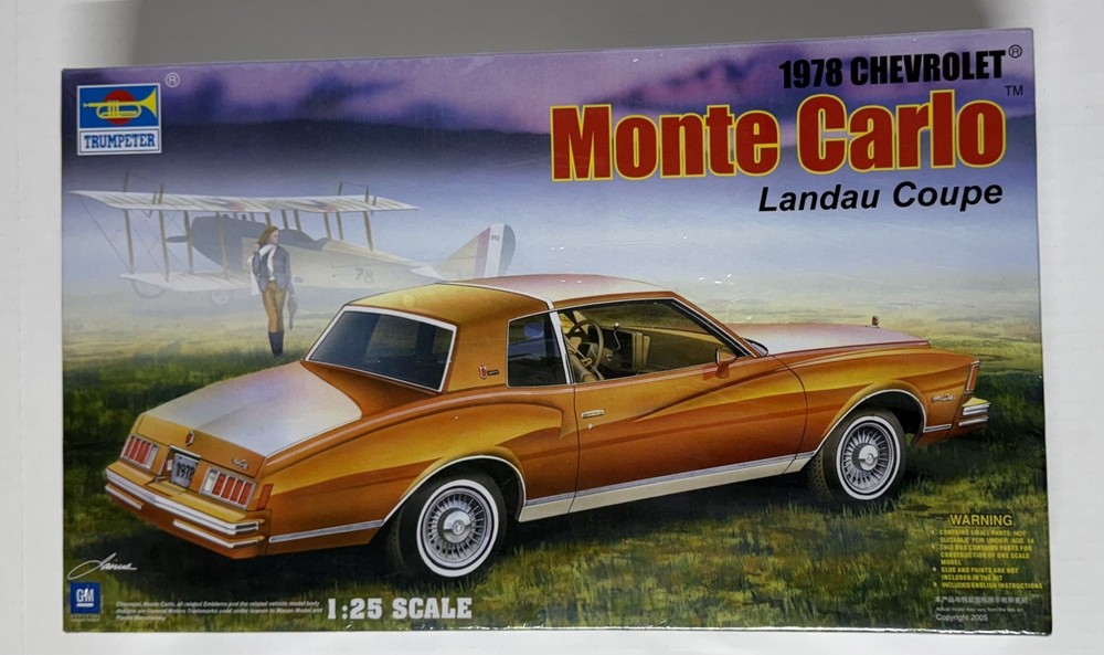 Trumpeter 1978 Chevy Monte Carlo Landau Coupe 1/25 Item 02505