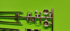1968 Volkswagen Beetle VW 1/24 Revell Chrome Emblem Door Handles Wipers Antenna