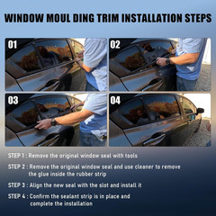 Car Window Weather Stripping Trim for Honda Civic – Durable & Flexible