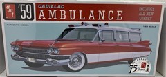 AMT 1959 Cadillac Ambulance w/Gurney 1/25 AMT1395 Plastics Car/Truck 1/24-1/25