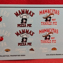 Decals Pie Wagon 1:24 Scale Model Car Part Atlantis