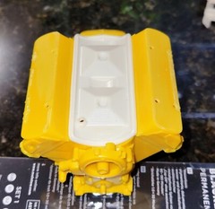 1/8th pontiac stock valley cover pan big deuce Revell monogram 1/8