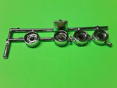 77 1977 E150 Ford Van 1/25 AMT Chrome Rim Wheel Backs Hubcaps
