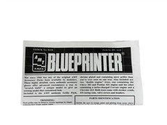 AMT ERTL Blueprinter 1:25 Scale Parts Pack for Car Model Kit 8158 NIB (Set of 3)
