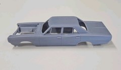 ABS-LIKE RESIN 3D PRINTED 1/25 1968 DODGE CORONET 4-DOOR SEDAN BODY