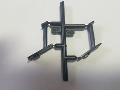 Kenworth Aerodyne Cab Over EXHAUST STACKS MOUNTING BRACKETS from AMT 1:25 Model