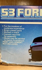 ‘53 Ford Pickup Street Racer Flip Nose 1/25 Model Kit Partially Built AMT ERTL