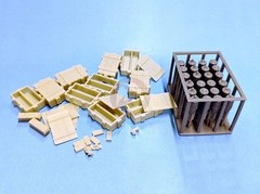 Resicast 1/35 Ammo w/Crates for British Newton 6-inch Medium Mortar WWI 352499