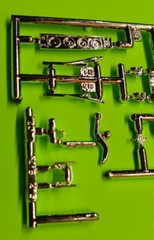 1964 Plymouth Belvedere 1/25 Chrome Sport Mirror Door Handles Hurst Shifter AMT