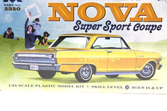 Moebius 1:25 Scale 1964 Chevy II Nova Super Sport Model Car Kit Brand New