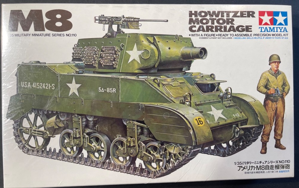 Tamiya M8 Howitzer Motor Carriage 35110 1/35 FS NEW Model Kit ‘Sullys Hobbies’