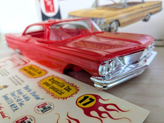 **RARE ORIGINAL VINTAGE AMT CRAFTSMAN KIT 1960 PONTIAC BONNEVILLE HT **COMPLETE!