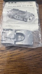 FDS Alfa Romeo 33 TT3 LM 1972 Le Mans 1:43 White Metal Model Kit N.57 Italy #20