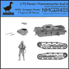 NUMODEL NMGER405 | 1/72 Resin WWII Panzer I Ausf A Flammenwerfer Light Tank Kit