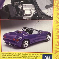 Motorworks Sting Ray 3 1/25 Model Kit New Sealed Parts